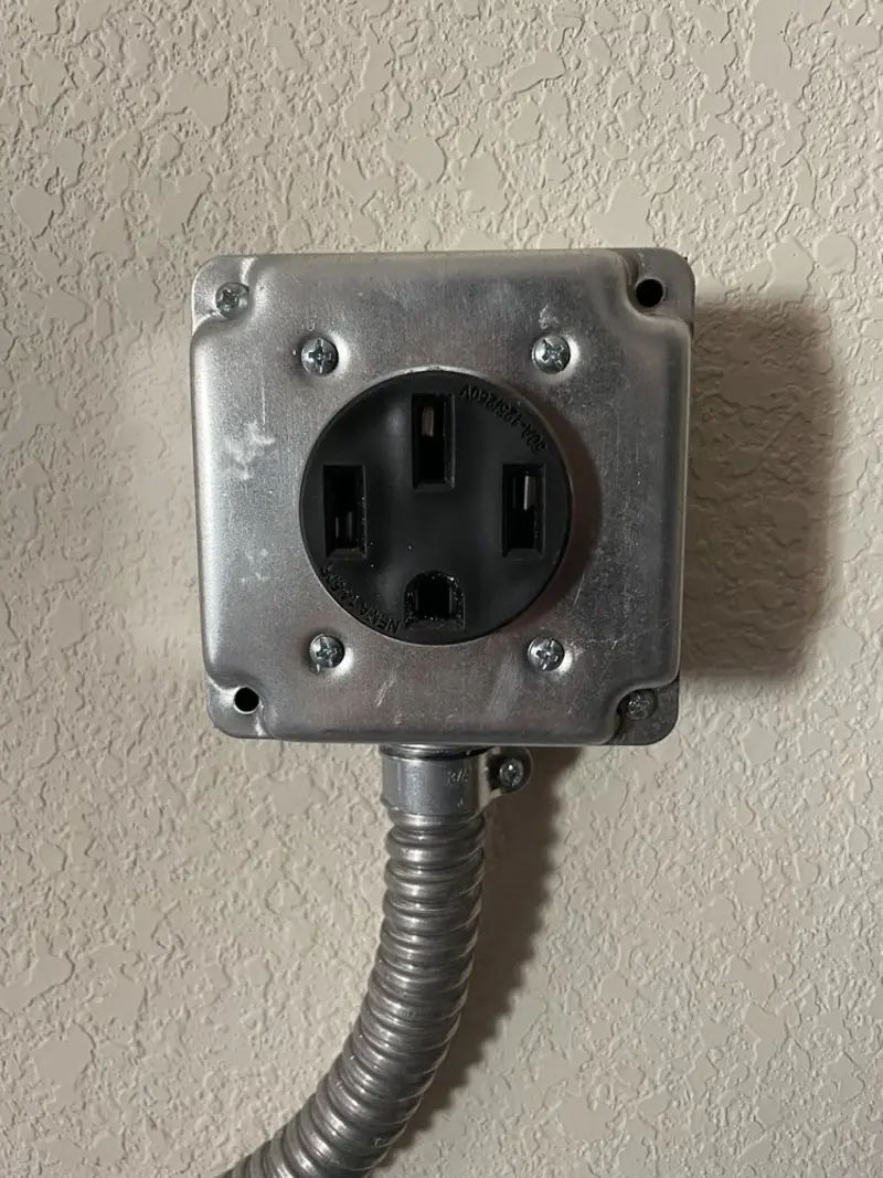 NEMA 14-50 outlet installed for Electrical Panel Upgrade in Orinda